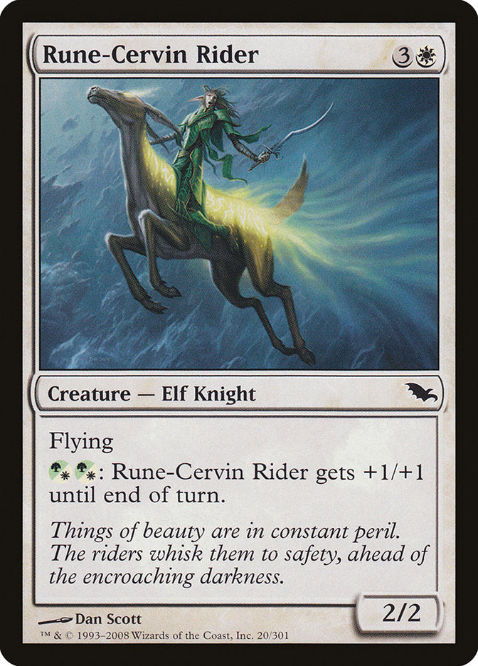 Rune-Cervin Rider [Shadowmoor] | Webway Games