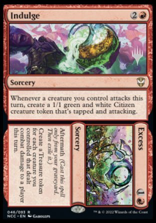 Indulge // Excess (Promo Pack) [Streets of New Capenna Commander Promos] | Webway Games