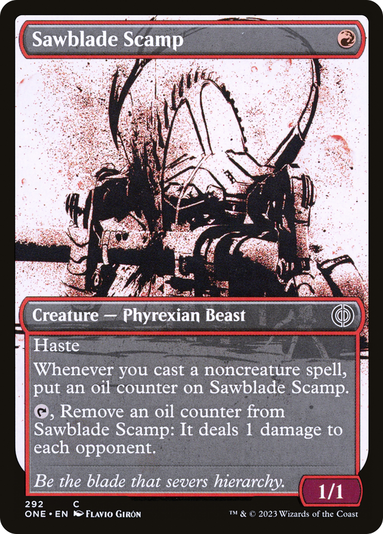 Sawblade Scamp (Showcase Ichor) [Phyrexia: All Will Be One] | Webway Games