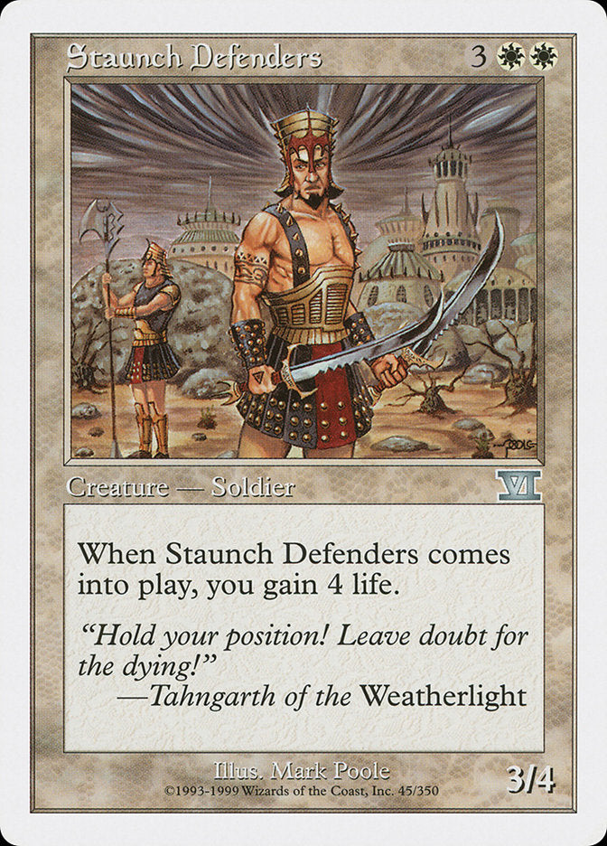 Staunch Defenders [Classic Sixth Edition] | Webway Games