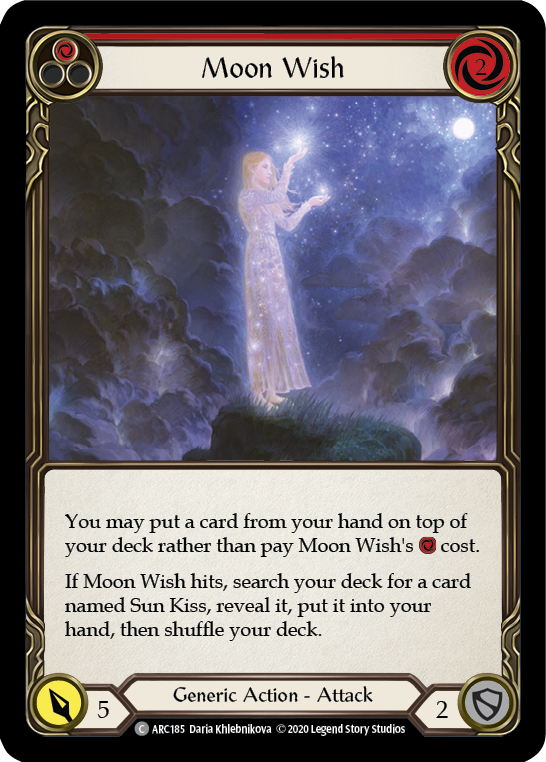 Moon Wish (Red) [ARC185] Unlimited Rainbow Foil | Webway Games