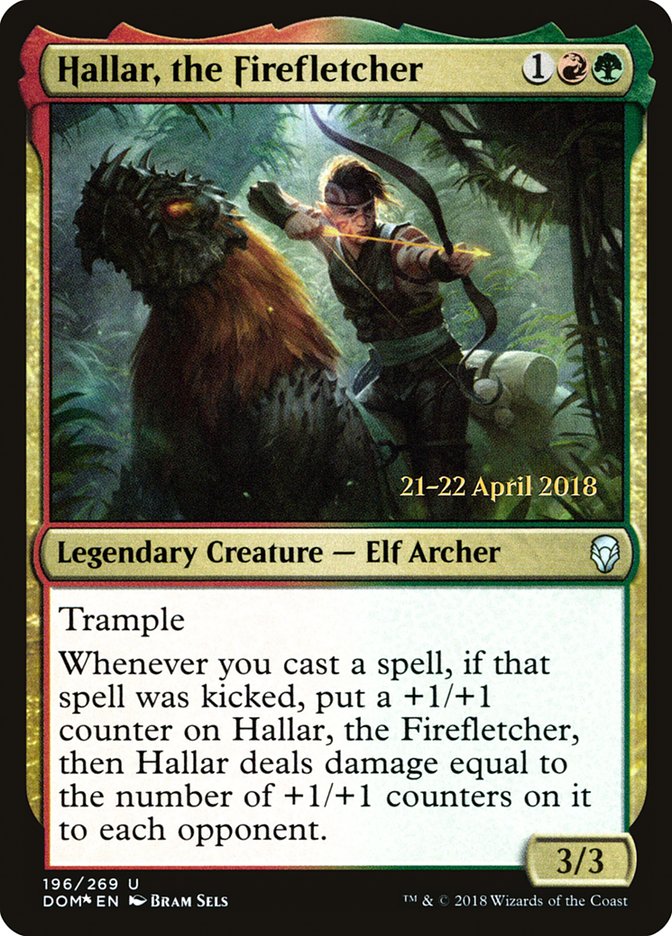 Hallar, the Firefletcher  (Prerelease) [Dominaria Prerelease Promos] | Webway Games