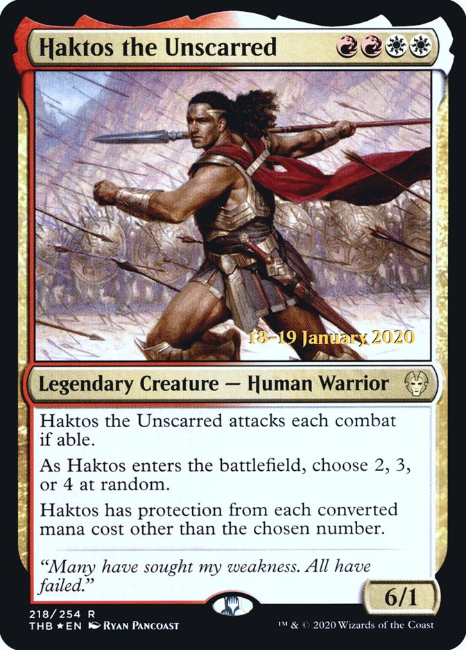 Haktos the Unscarred [Theros Beyond Death Prerelease Promos] | Webway Games