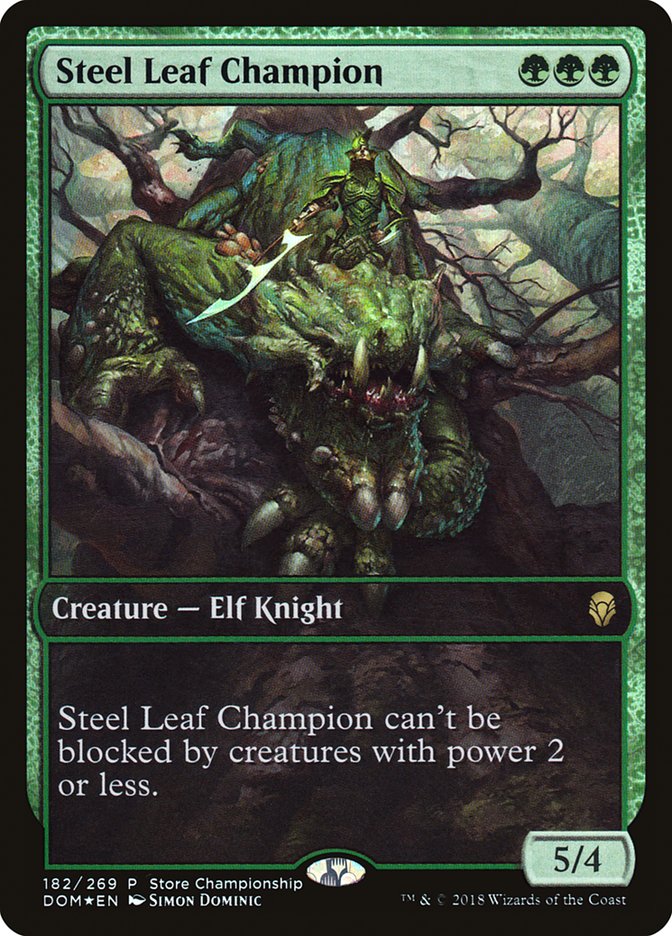 Steel Leaf Champion (Store Championship) [Dominaria Promos] | Webway Games