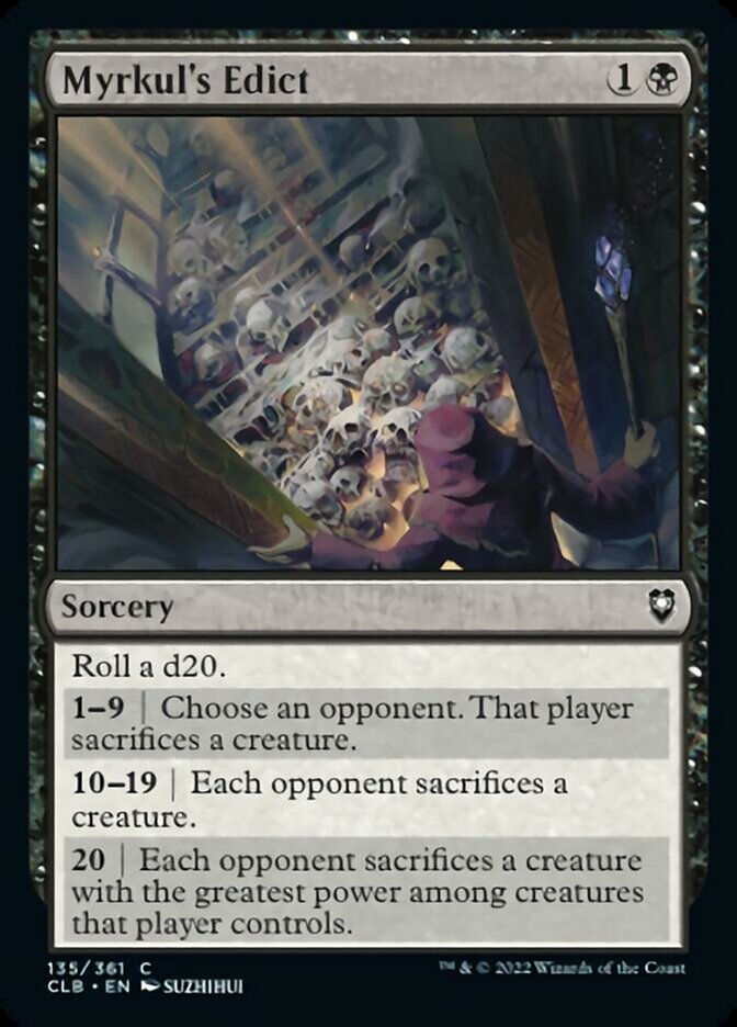 Myrkul's Edict [Commander Legends: Battle for Baldur's Gate] | Webway Games