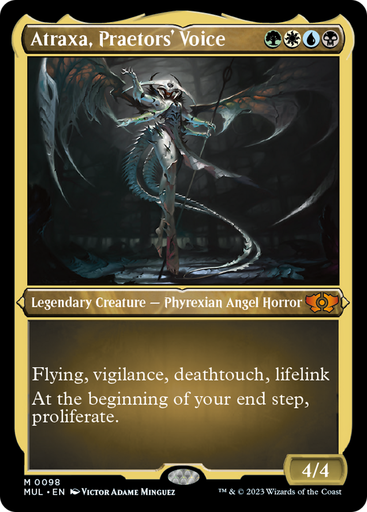 Atraxa, Praetors' Voice (Foil Etched) [Multiverse Legends] | Webway Games