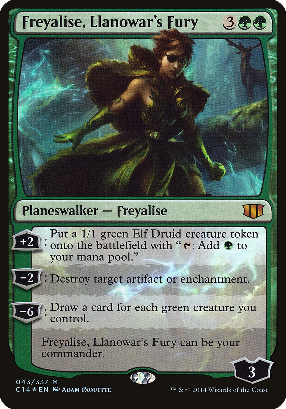 Freyalise, Llanowar's Fury (Commander 2014) [Commander 2014 Oversized] | Webway Games