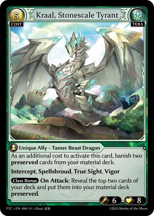 Kraal, Stonescale Tyrant (090) [Fractured Crown] | Webway Games