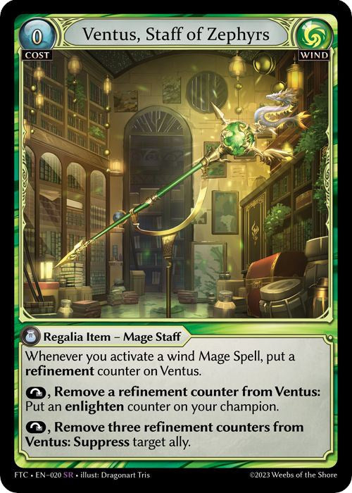 Ventus, Staff of Zephyrs (020) [Fractured Crown] | Webway Games