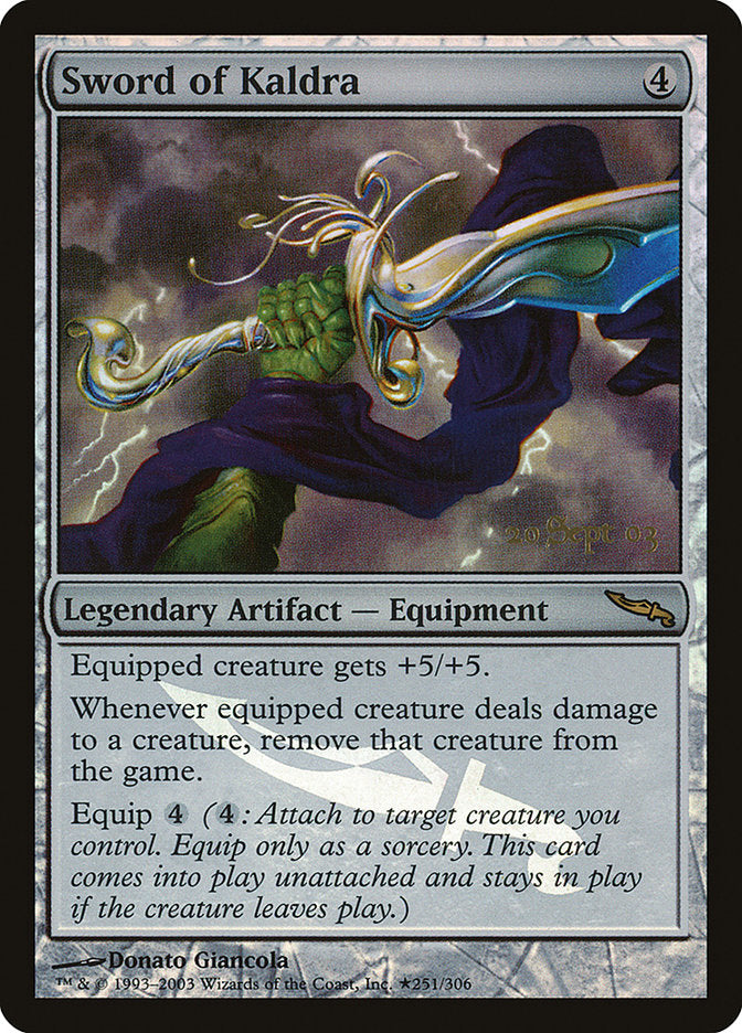 Sword of Kaldra [Mirrodin Promos] | Webway Games
