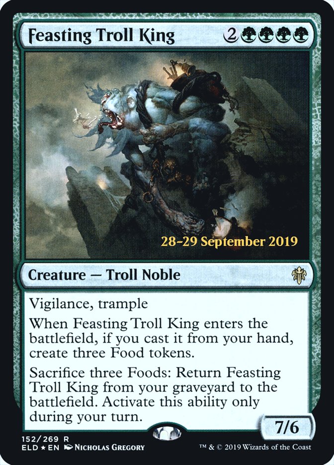 Feasting Troll King  [Throne of Eldraine Prerelease Promos] | Webway Games