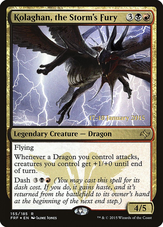 Kolaghan, the Storm's Fury  (Prerelease) [Fate Reforged Prerelease Promos] | Webway Games