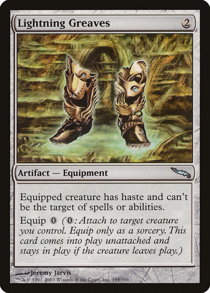 Lightning Greaves [Mirrodin] | Webway Games