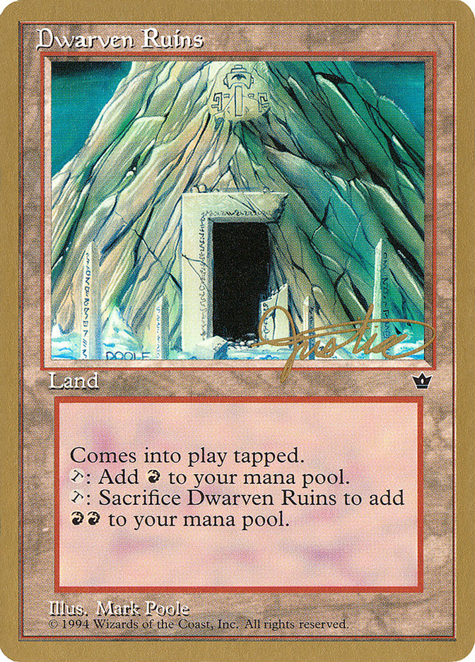 Dwarven Ruins (Mark Justice) [Pro Tour Collector Set] | Webway Games