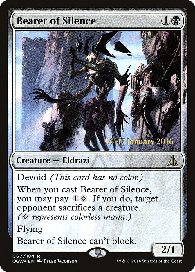 Bearer of Silence (Prerelease) [Oath of the Gatewatch Prerelease Promos] | Webway Games