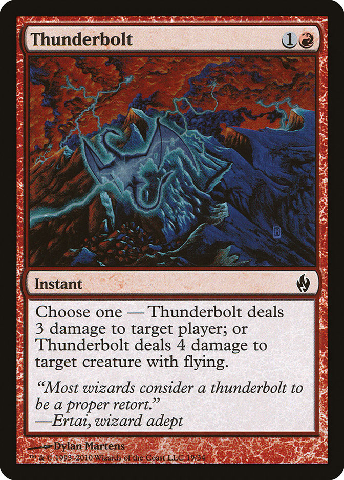 Thunderbolt [Premium Deck Series: Fire and Lightning] | Webway Games