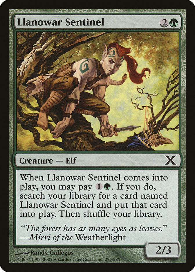 Llanowar Sentinel [Tenth Edition] | Webway Games