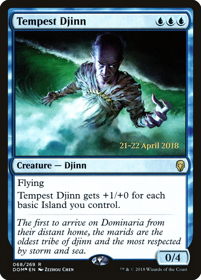 Tempest Djinn  (Prerelease) [Dominaria Prerelease Promos] | Webway Games