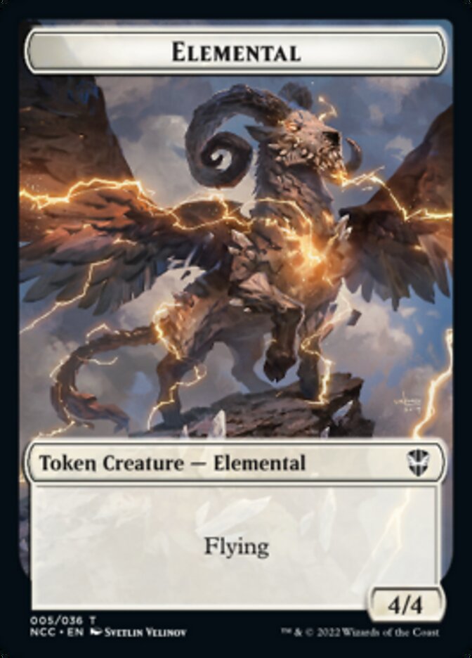 Clue // Elemental (005) Double-sided Token [Streets of New Capenna Commander Tokens] | Webway Games