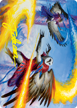 Teach by Example Art Card (Gold-Stamped Signature) [Strixhaven: School of Mages Art Series] | Webway Games