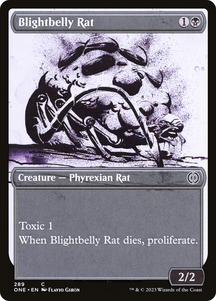 Blightbelly Rat (Showcase Ichor) [Phyrexia: All Will Be One] | Webway Games