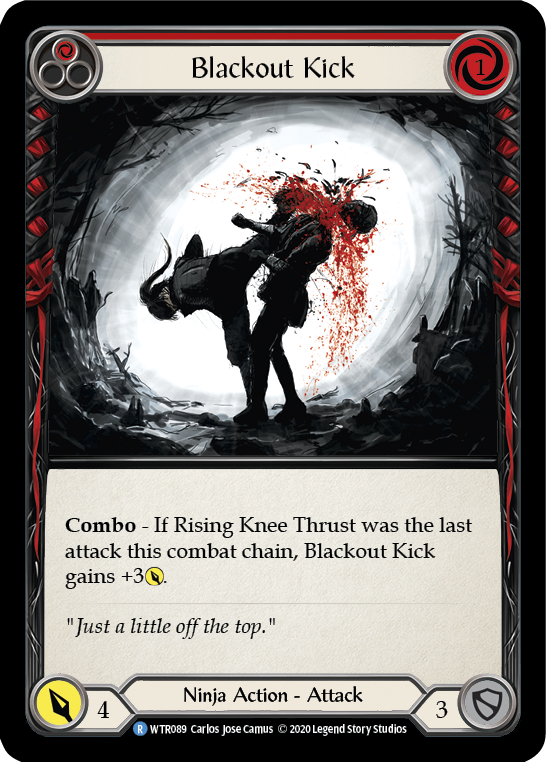 Blackout Kick (Red) [U-WTR089] (Welcome to Rathe Unlimited)  Unlimited Normal | Webway Games