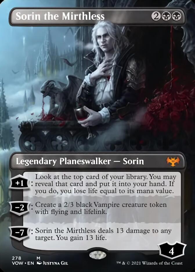 Sorin the Mirthless (Borderless) [Innistrad: Crimson Vow] | Webway Games