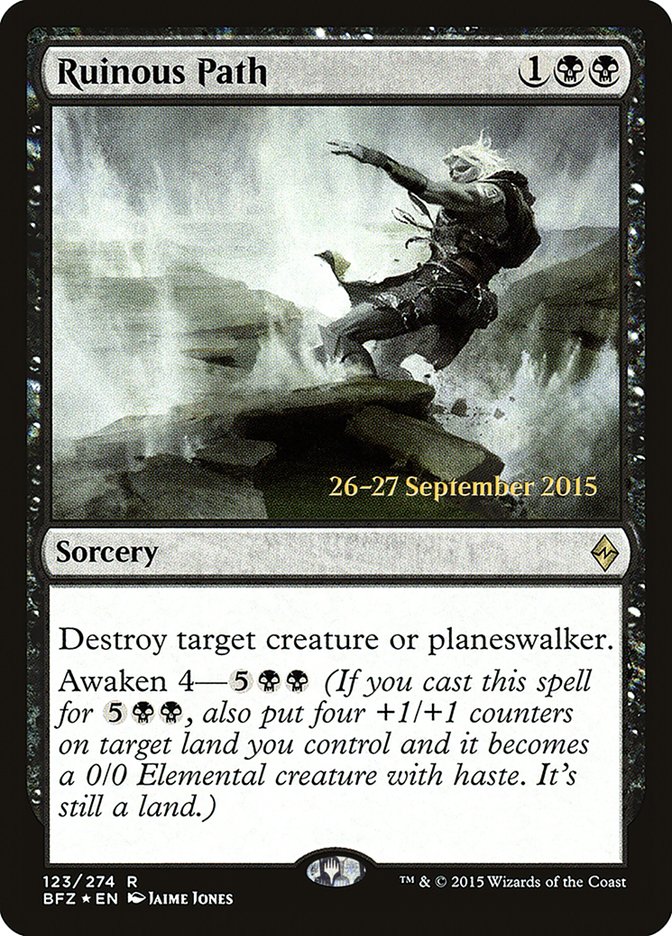 Ruinous Path  (Prerelease) [Battle for Zendikar Prerelease Promos] | Webway Games