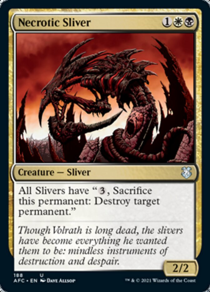 Necrotic Sliver [Dungeons & Dragons: Adventures in the Forgotten Realms Commander] | Webway Games