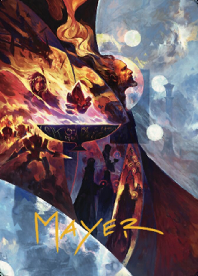 Urza's Command Art Card (Gold-Stamped Signature) [The Brothers' War Art Series] | Webway Games