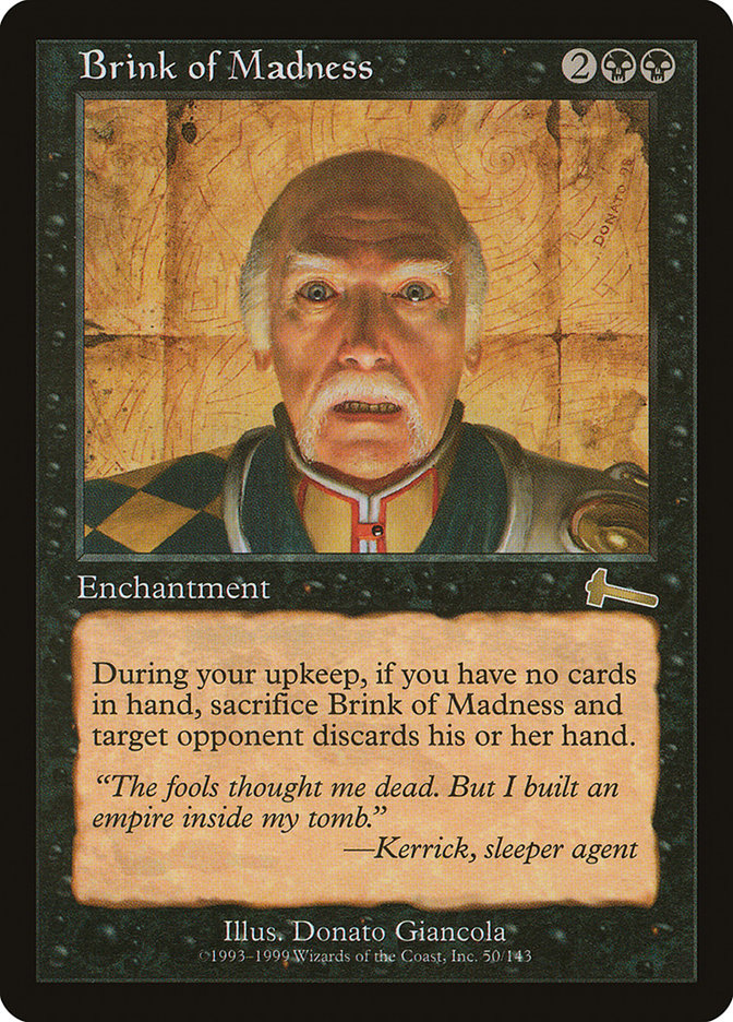 Brink of Madness [Urza's Legacy] | Webway Games