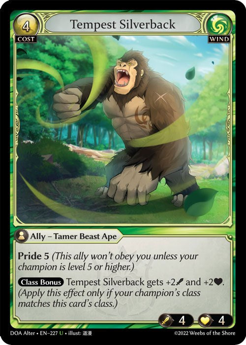 Tempest Silverback (227) [Dawn of Ashes: Alter Edition] | Webway Games