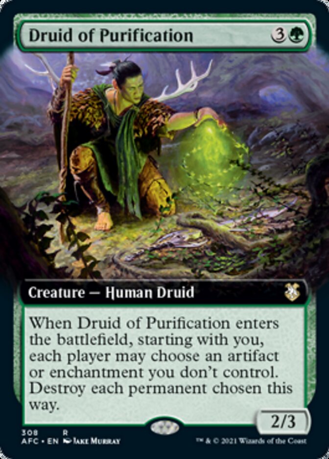 Druid of Purification (Extended) [Dungeons & Dragons: Adventures in the Forgotten Realms Commander] | Webway Games