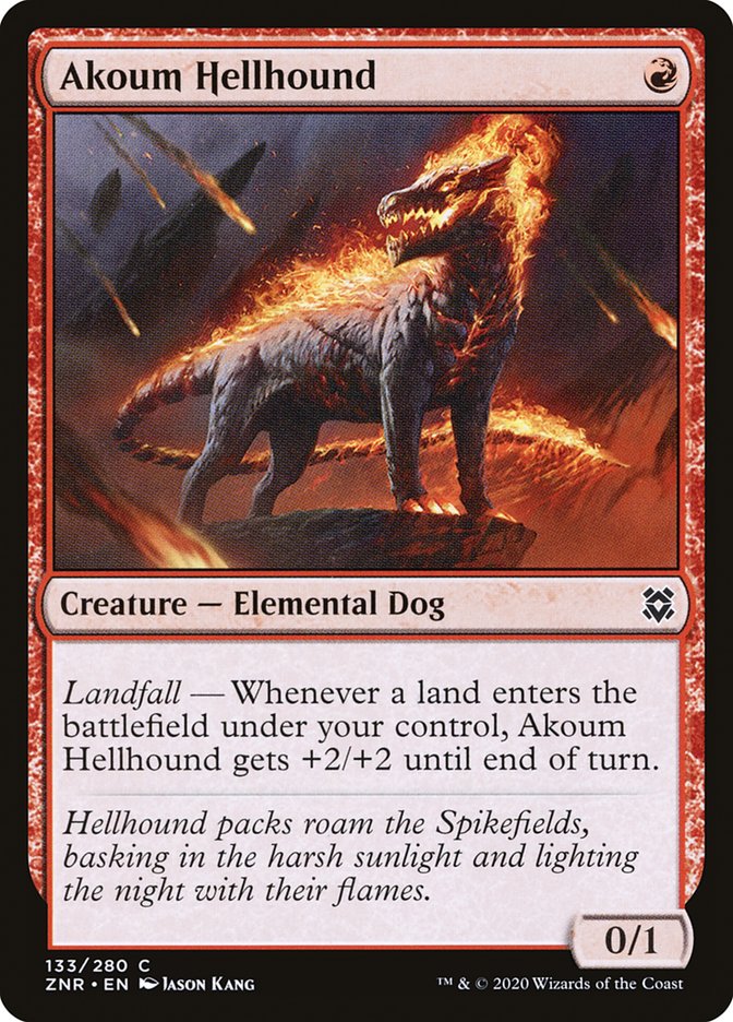 Akoum Hellhound [Zendikar Rising] | Webway Games