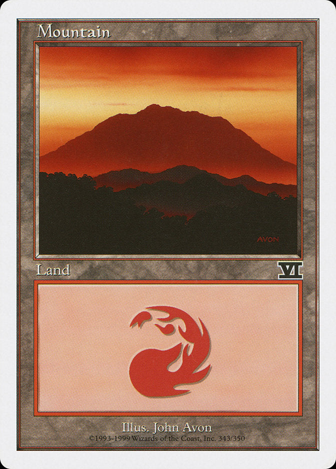 Mountain (#343) [Classic Sixth Edition] | Webway Games