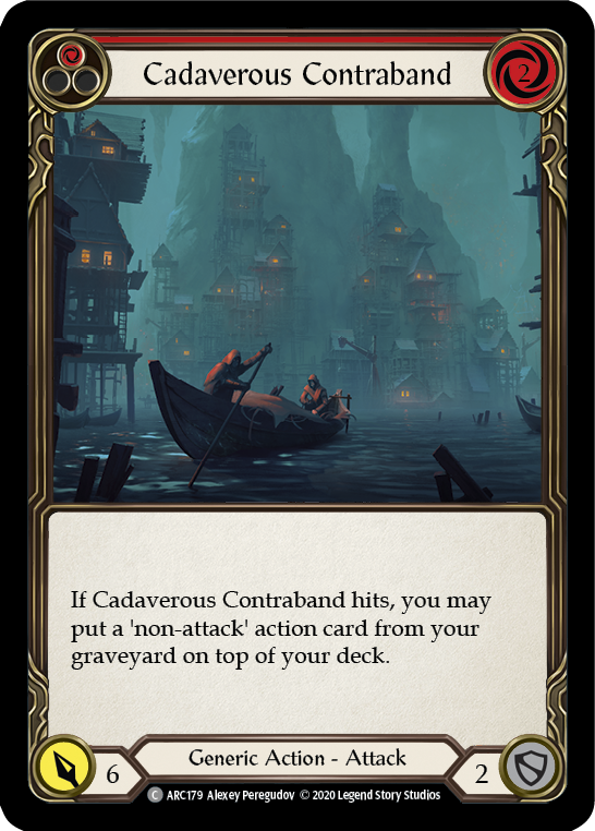 Cadaverous Contraband (Red) [ARC179] Unlimited Rainbow Foil | Webway Games