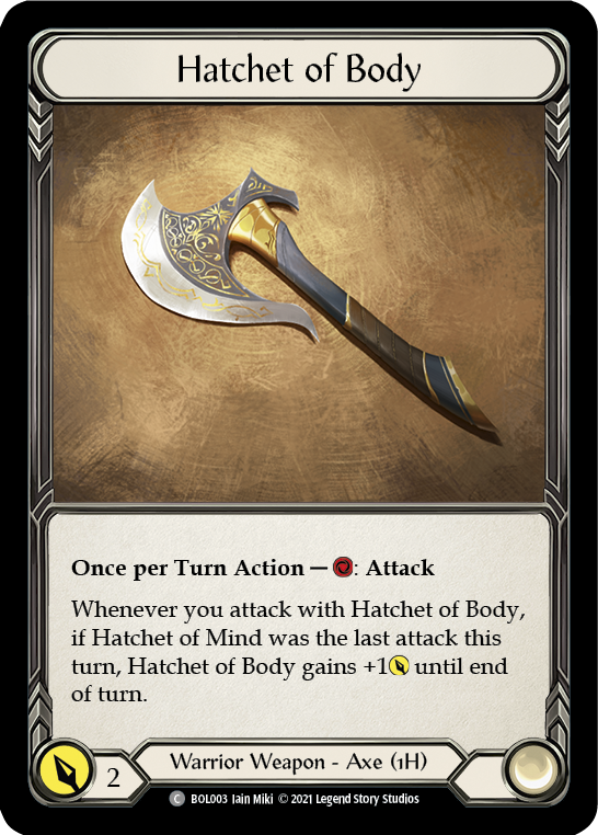 Hatchet of Body [BOL003] (Monarch Boltyn Blitz Deck) | Webway Games