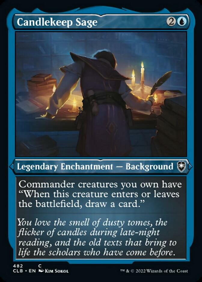 Candlekeep Sage (Foil Etched) [Commander Legends: Battle for Baldur's Gate] | Webway Games