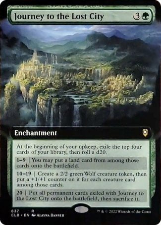 Journey to the Lost City (Extended Art) [Commander Legends: Battle for Baldur's Gate] | Webway Games