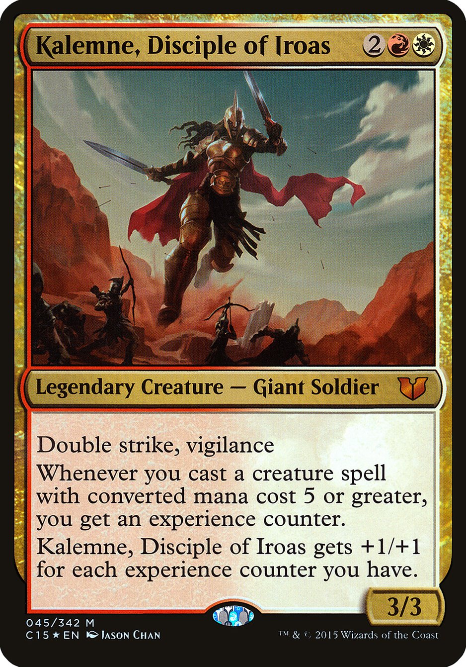 Kalemne, Disciple of Iroas (Oversized) [Commander 2015 Oversized] | Webway Games