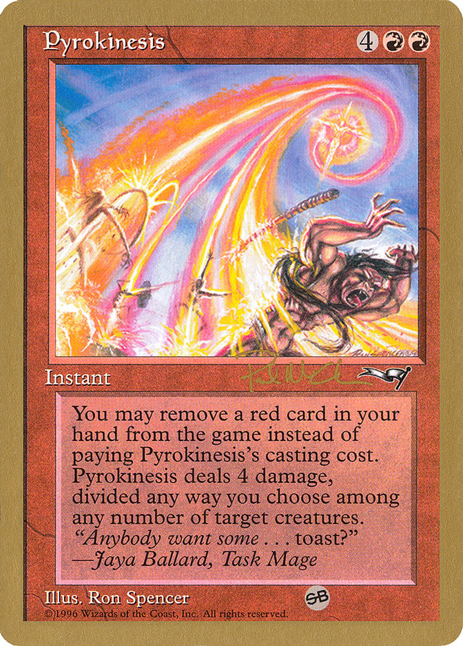 Pyrokinesis (Paul McCabe) (SB) [World Championship Decks 1997] | Webway Games