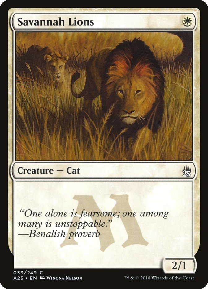 Savannah Lions [Masters 25] | Webway Games