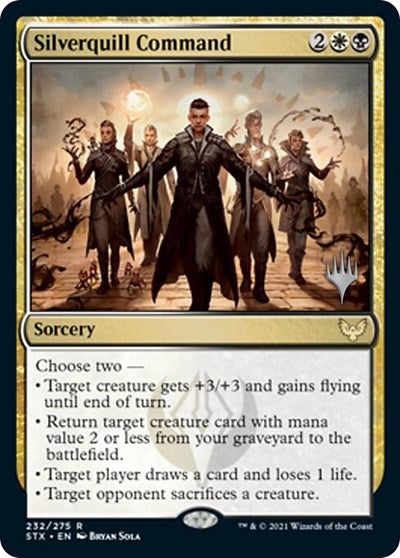 Silverquill Command (Promo Pack) [Strixhaven: School of Mages Promos] | Webway Games