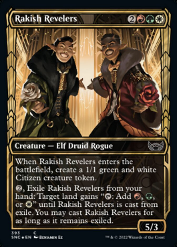 Rakish Revelers (Showcase Golden Age Gilded Foil) [Streets of New Capenna] | Webway Games