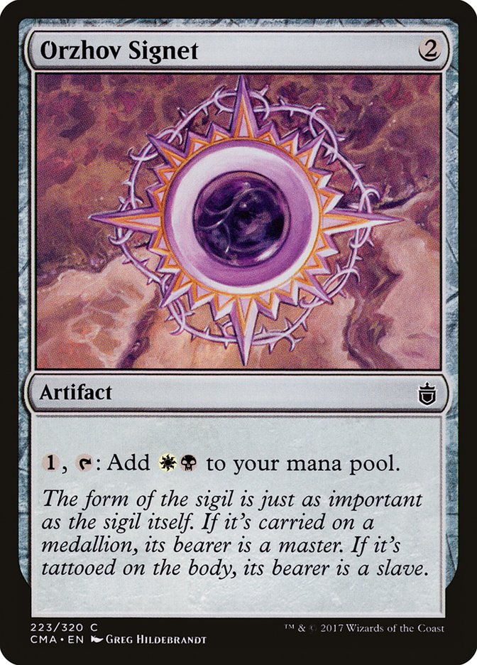 Orzhov Signet [Commander Anthology] | Webway Games
