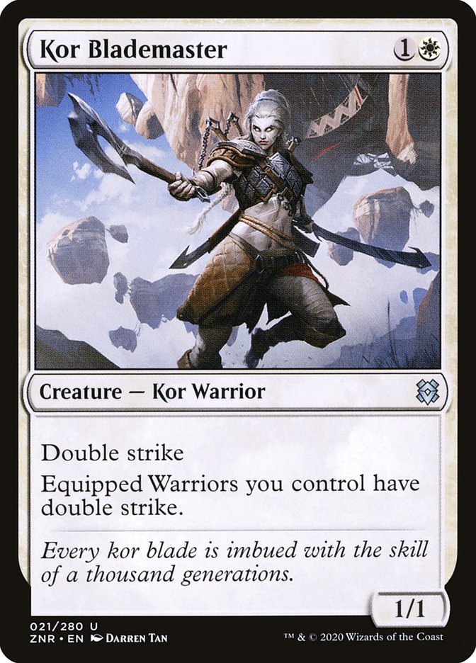 Kor Blademaster [Zendikar Rising] | Webway Games