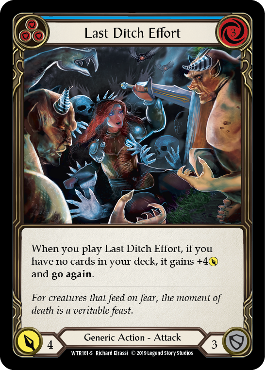 Last Ditch Effort [WTR161-S] Alpha Print Normal | Webway Games