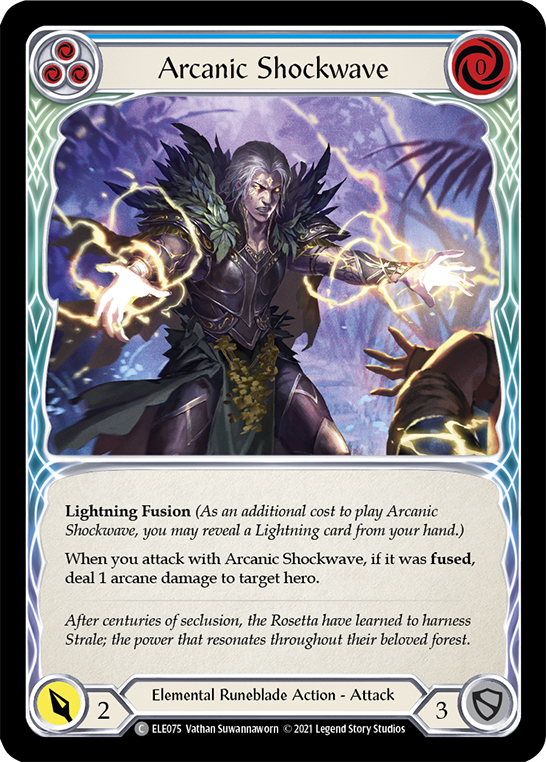 Arcanic Shockwave (Blue) [ELE075] (Tales of Aria)  1st Edition Normal | Webway Games