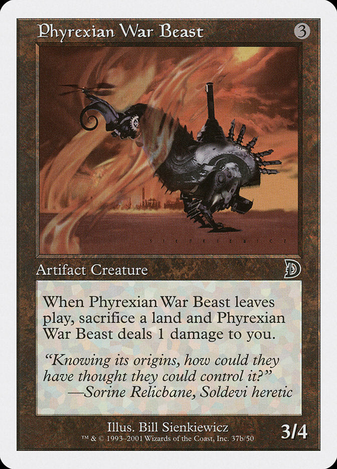 Phyrexian War Beast (Signature on Right) [Deckmasters] | Webway Games
