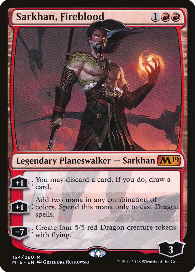 Sarkhan, Fireblood [Core Set 2019] | Webway Games